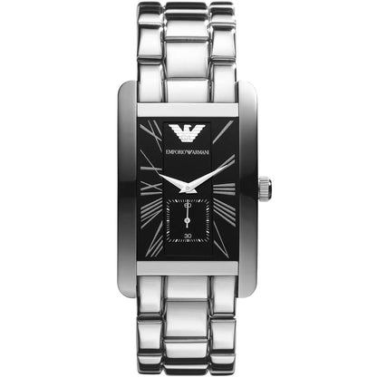 Emporio Armani AR0156 Classic Men's Rectangular Silver Watch
