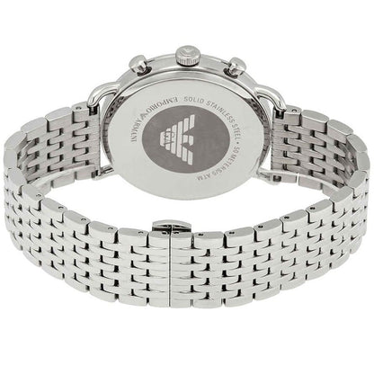 Emporio Armani AR11238 Aviator Men's Silver & Blue Watch