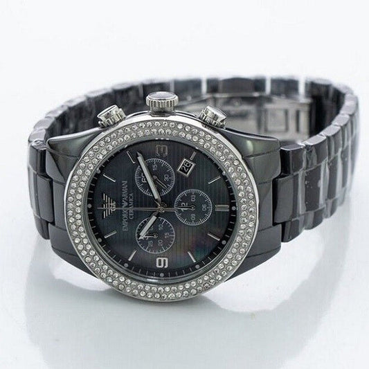 Emporio Armani AR1455 Ceramica Women's Black Watch
