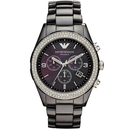 Emporio Armani AR1455 Ceramica Women's Black Watch