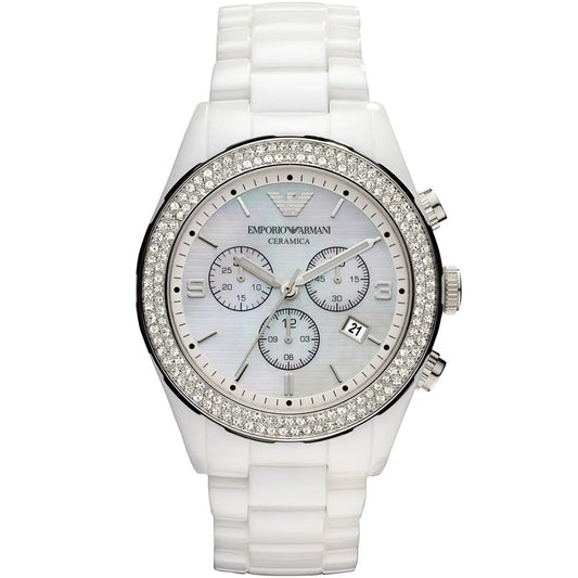 Emporio Armani AR1456 Ceramica Women's White Watch
