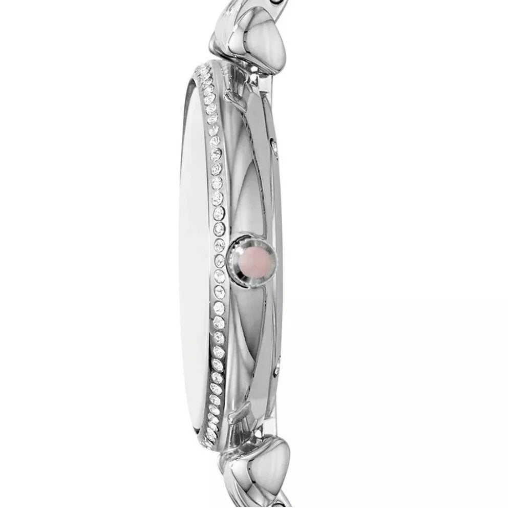 Emporio Armani AR1779 Gianni T-Bar Women's Silver & Pink Watch