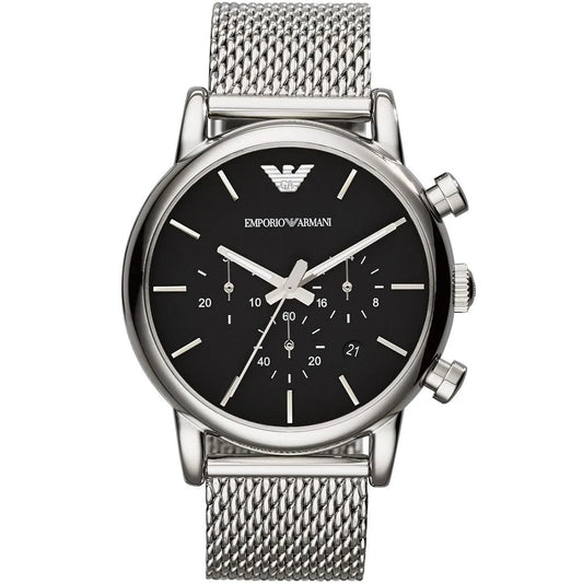 Emporio Armani AR1811 Luigi Men's 41mm Silver Mesh Watch