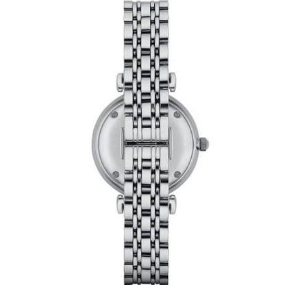 Emporio Armani AR1908 Gianni T-Bar Women's Silver Watch