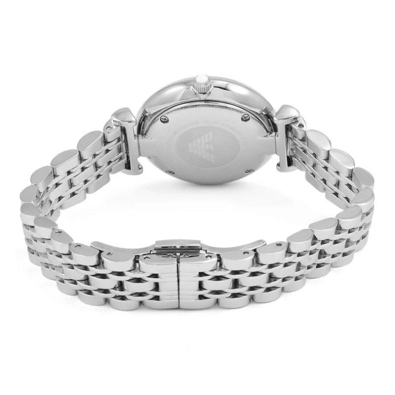 Emporio Armani AR1925 Gianni T-Bar Women's Silver Watch