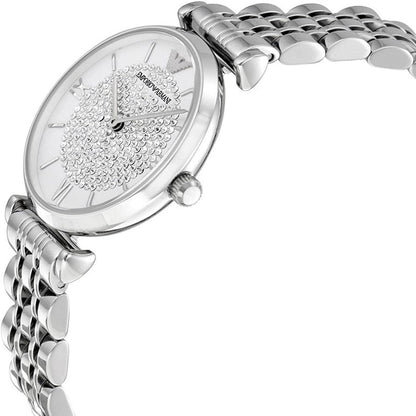 Emporio Armani AR1925 Gianni T-Bar Women's Silver Watch