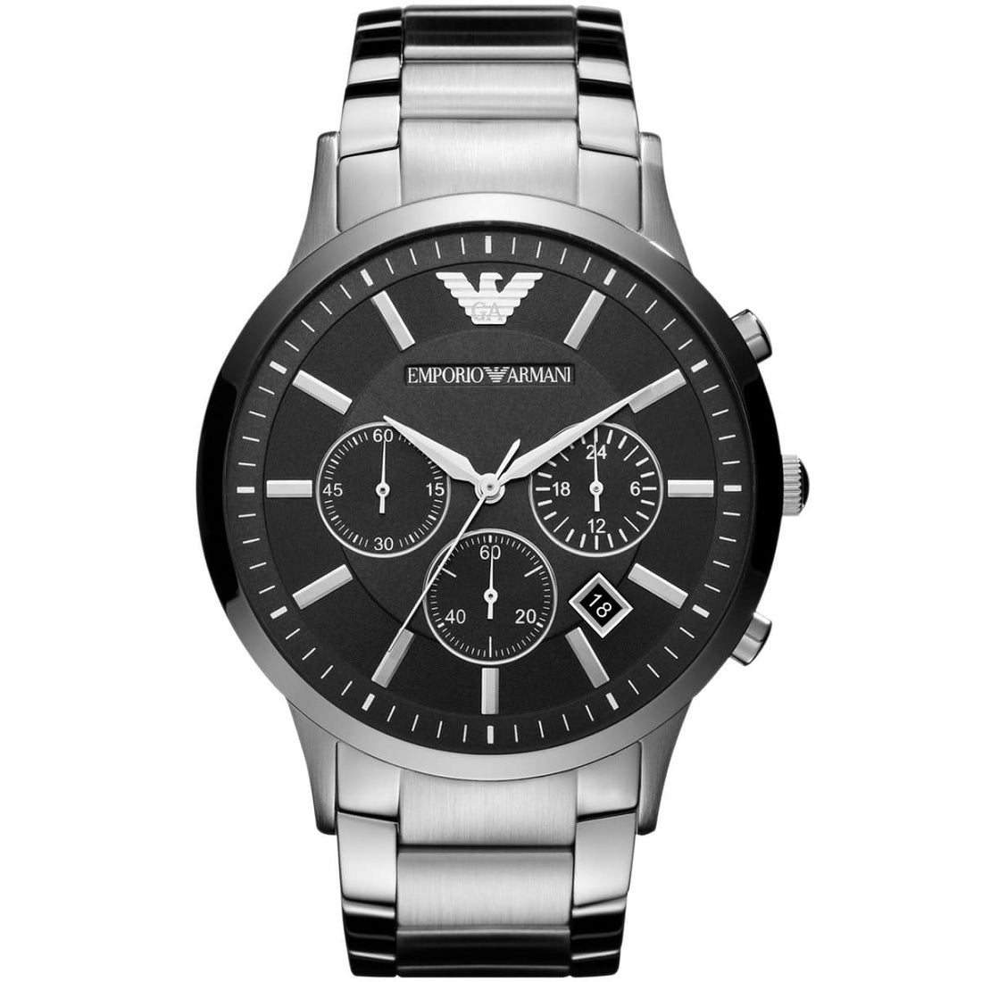 Emporio Armani AR2460 Renato Men's Large Silver Watch