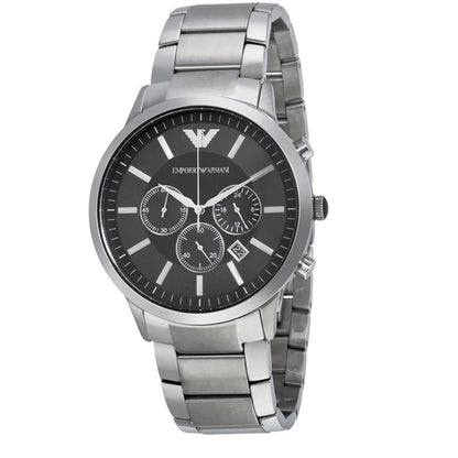 Emporio Armani AR2460 Renato Men's Large Silver Watch