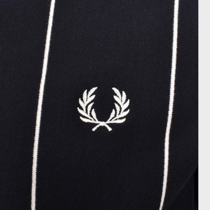Pinstripe Sweatshirt Navy Blue
