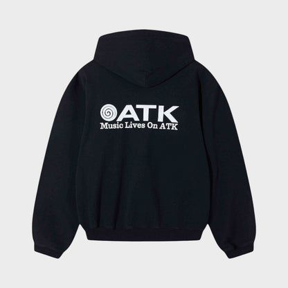 Music Lives On ATK Hoodie Black White