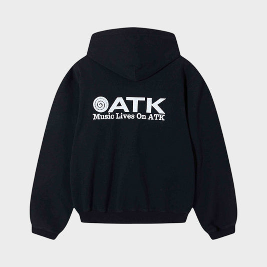 Music Lives On ATK Hoodie Black White