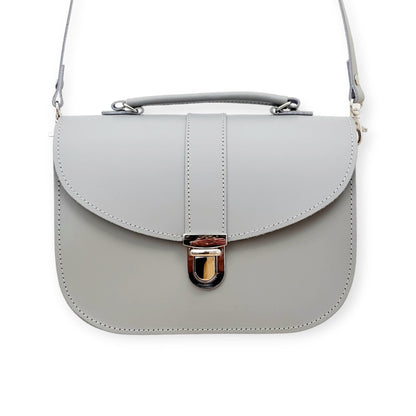 Olympia Handmade Leather Bag - Ghost Grey