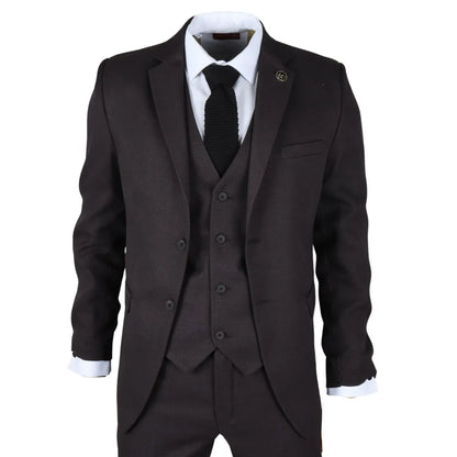 IM06 - Men's 3 Piece Charcoal Grey Classic Suit