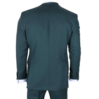 IM46 - Men's 3 Piece Green Tailored Fit Suit