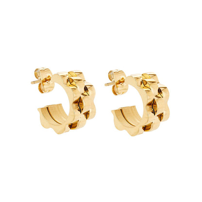 Baby Watch Strap Gold Hoops
