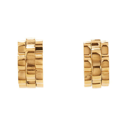 Baby Watch Strap Gold Hoops