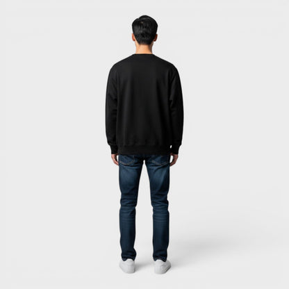 Tennis Club Icon Printed Sweatshirt Black