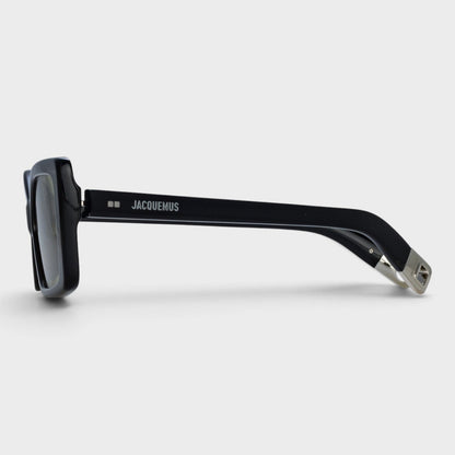 Linda Farrow Spiaggia Sunglasses Black Silver