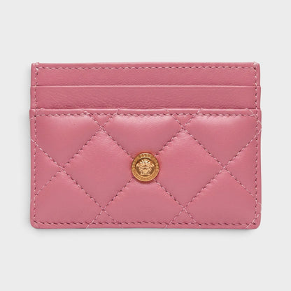 Medusa Card Case Quilted Pink