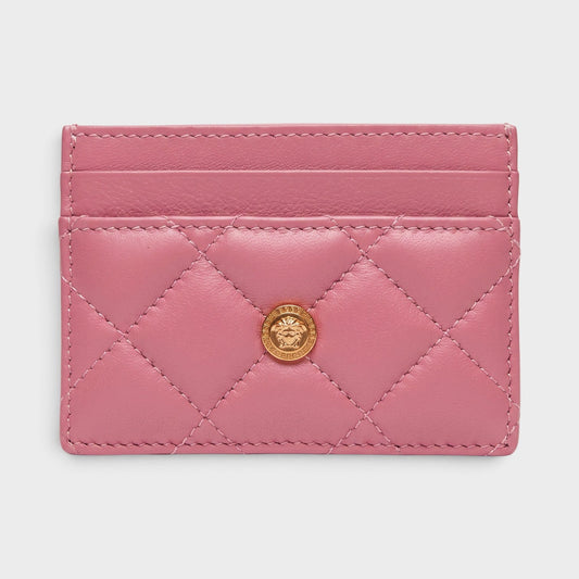 Medusa Card Case Quilted Pink