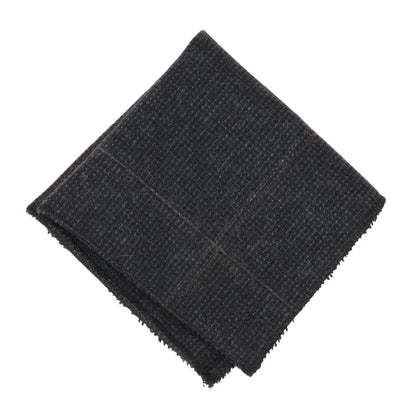 Men's Wool Blend Herringbone Plaid Tweed Tie