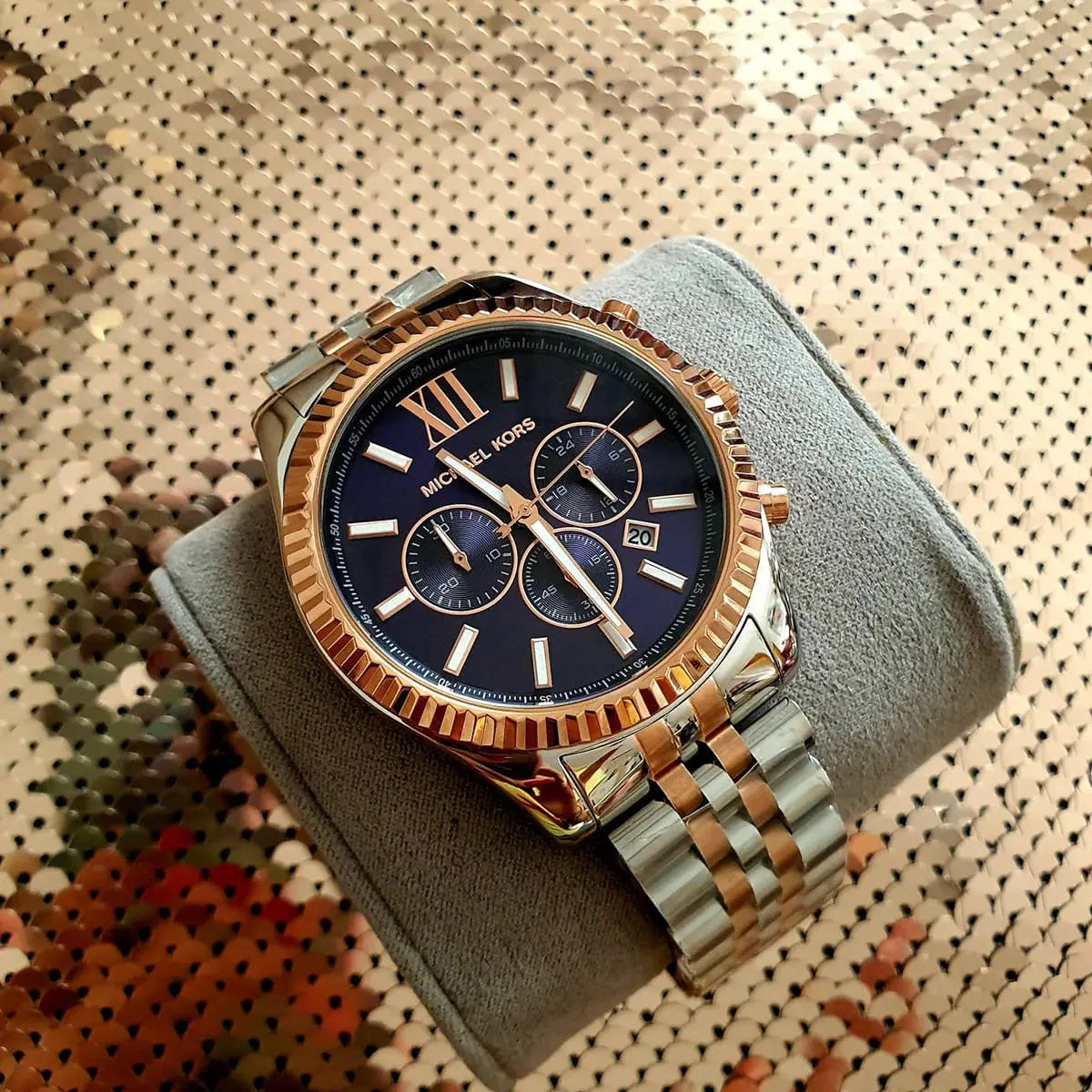 Michael Kors MK8412 Lexington Men's Two-Tone Watch