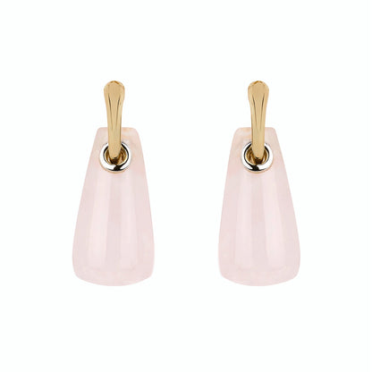 Rose Quartz Drop Earrings