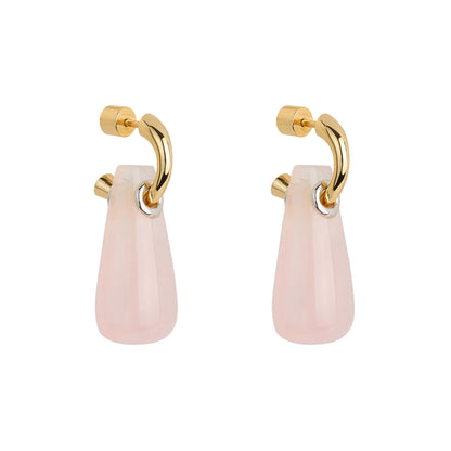 Rose Quartz Drop Earrings