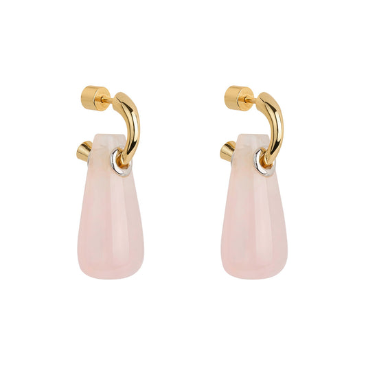 Rose Quartz Drop Earrings