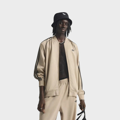 SST Adicolor Classic Loose Track Top Beige Black