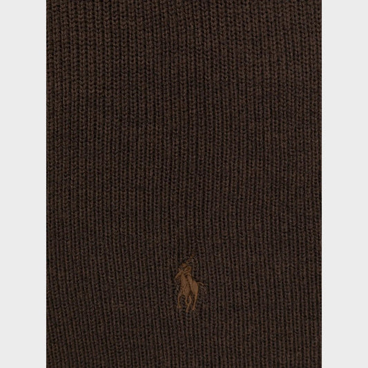 Polo Pony Wool Scarf Brown