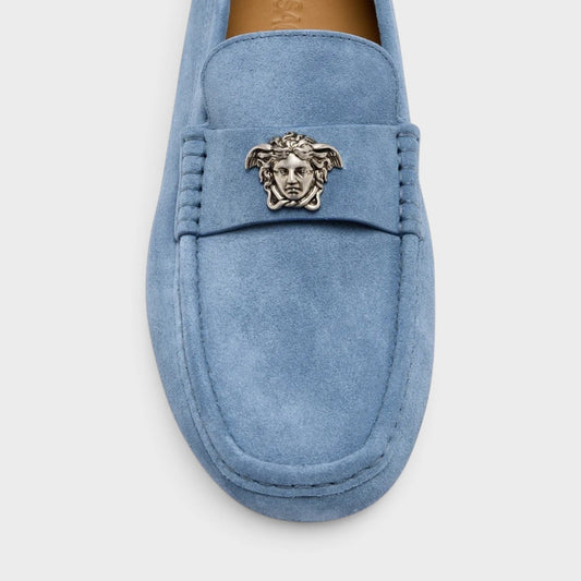 La Medusa Driver Loafers Stone Blue
