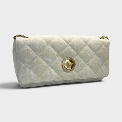 Medusa Head Medium Shoulder Bag Beige