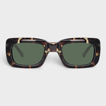 Linda Farrow Marfa Tortoiseshell Rectangular Sunglasses