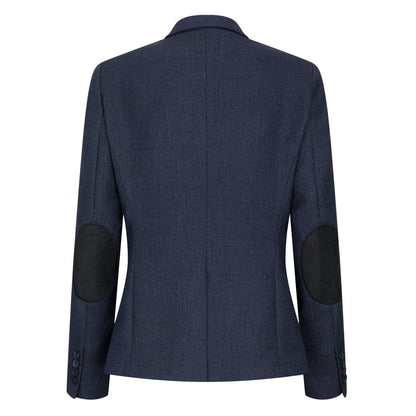 TPW-AK-04 - Women's Navy 3 Piece Herringbone Tweed Suit